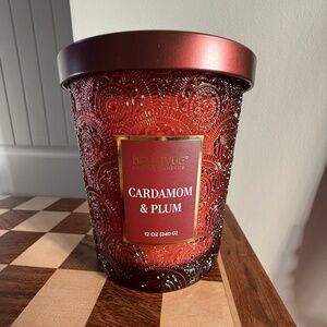 Bellevue Luxury Candle Cardamom & Plum 12 oz. Double Wick New